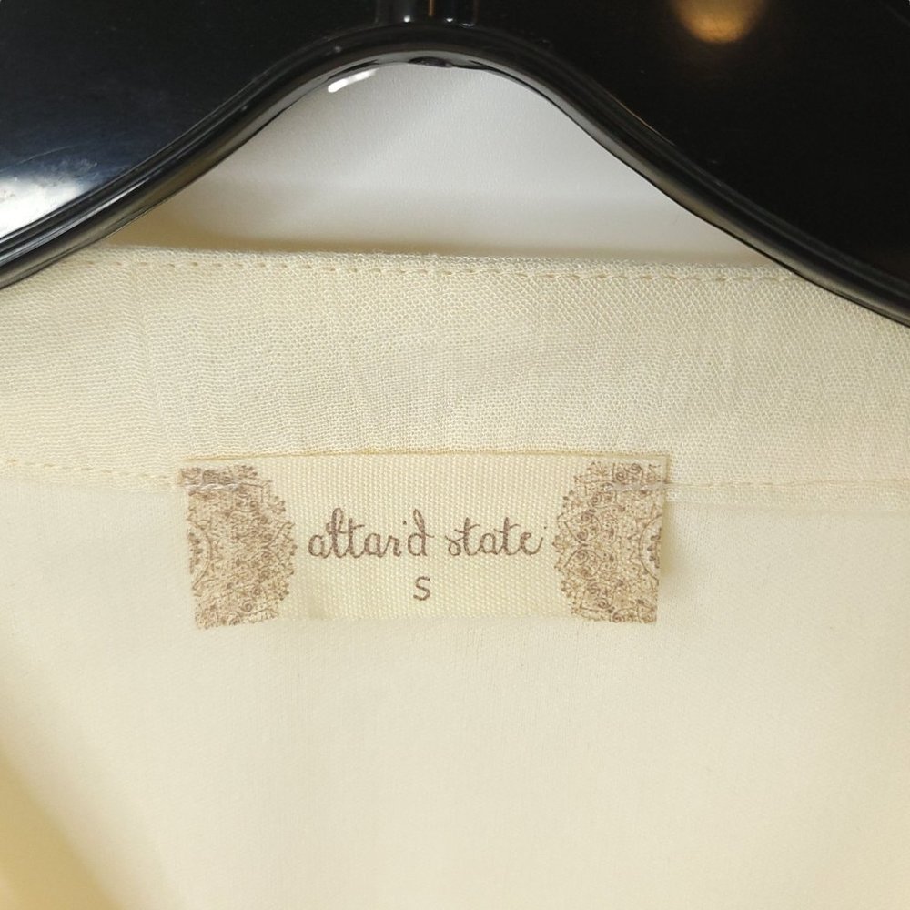Altard State Lace MIni Dress Womens Size S Lined Sleeveless Fringe Boho Cream - Picture 10 of 14